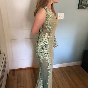 Handmade Fairytale Green Gown. Size 4
